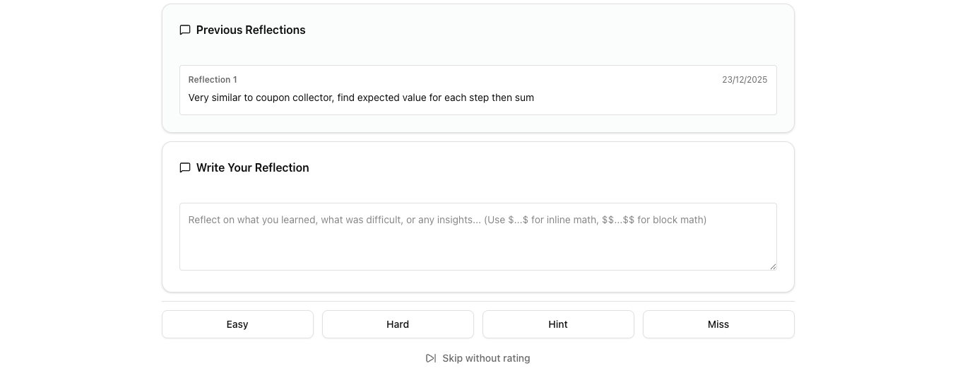 Question bank application third screenshot